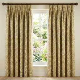 Custom Made William Morris Pomegranate Buttercup Blackout/Lining Curtains Pinch /Triple/Double Pleat