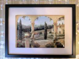 "Tuscany Ceramic Wall Art Tile, 8"" By 12"