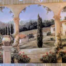 "Tuscany Ceramic Wall Art Tile, 8"" By 12" - thumbnail 3