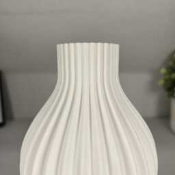 Ambient Lamp A 3D Printed Decorative Lamp With Faux Flower Holder, Modern Design - thumbnail 4
