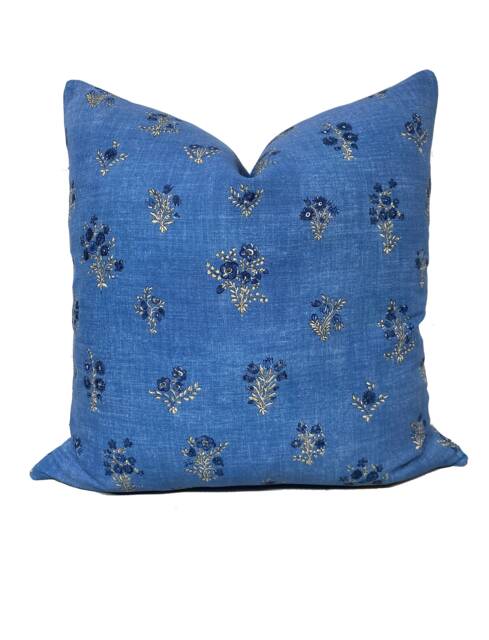 Lisa Fine Noor Indigo Cushion Cover Pillow Double Sided - image 1