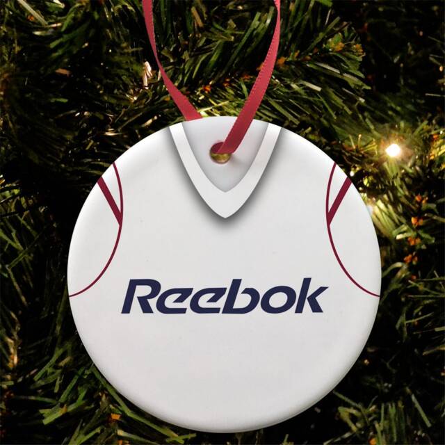 Bolton Home 2003 Retro Shirt Kit Christmas Tree Decoration Bauble Flat Ceramic Great Gift