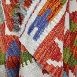 Kilim Rug Classic, Handmade Artisan Afghan Turkish Scandinavian Navajo Bohemian Wool Flatweave Multicolour 117x81 cm - thumbnail 4