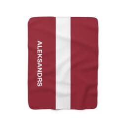 Latvia Fleece Blanket, Latvia Flag Blanket, Of , Custom Personalized Country Gift, Name Blanket - thumbnail 2