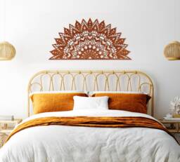 Mandala Wall Decor Wooden Art - Home Boho, Decoration, Wood, Nature, Living Room, Bedroom - thumbnail 1