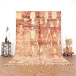 Moroccan Rug, Berber Handwoven Boujaad Rug 6x9 Colorful Boho - thumbnail 1