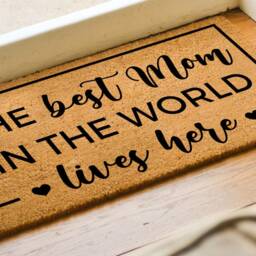 Mother's Day Doormat - Gift Best Mum in The World Housewarming For Her Family Door Mat Custom - thumbnail 2
