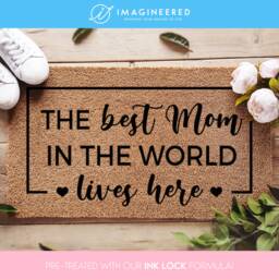 Mother's Day Doormat - Gift Best Mum in The World Housewarming For Her Family Door Mat Custom - thumbnail 1