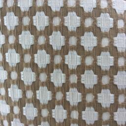 Schumacher Betwixt Pillow Cover in Biscuit Brown & White Woven, Coordinating Linen Backing - Backordered Late March, Early April - thumbnail 2