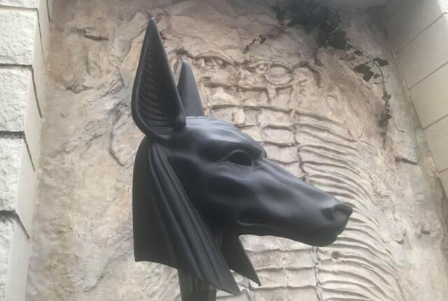 Black Anubis Mask Egyptian Mythology Cosplay, Halloween Costume - image 1