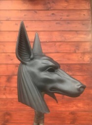 Black Anubis Mask Egyptian Mythology Cosplay, Halloween Costume - thumbnail 3