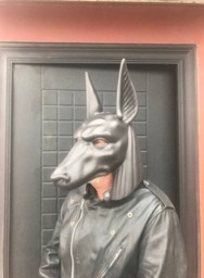 Black Anubis Mask Egyptian Mythology Cosplay, Halloween Costume - thumbnail 4