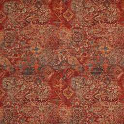 Handmade Ottoman Footrest Coffee Table - Turkish Kilim Burnt Orange Fabric - thumbnail 4
