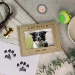Personalised Dog Memorial Picture Frame, in Loving Memory Photo Sympathy Cat Loss Photo, Pet Remembrance Keepsake Gift - thumbnail 2