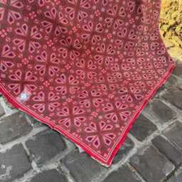 Handmade Kantha Embroidered Throw Carpet Inspired Design Decorative Bedspread - thumbnail 3