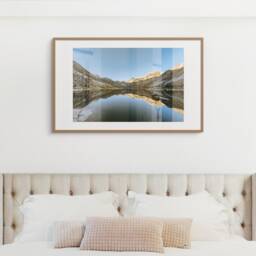 Lake Sabrina Photography Print, Sierra Nevada Mountain Reflection Wall Art - thumbnail 2