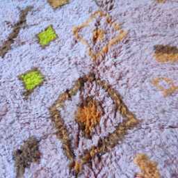 Moroccan Pink Rug - Flat Woven Kilim Custom Area Wool Berber Beni Ourain 3x5 Free Shipping - thumbnail 4