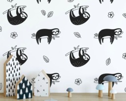 Sloth Wall Decals - Nursery Decor, Gift For Mom, Sloth, Gift, Art, Kids, Vinyl Decals, Sticker - thumbnail 1