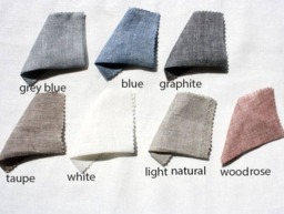 Linen Curtain - Panel in Woodrose Color-Window Drapre With Top Tack Pleat Width 28'' X Custom Lenght - thumbnail 4