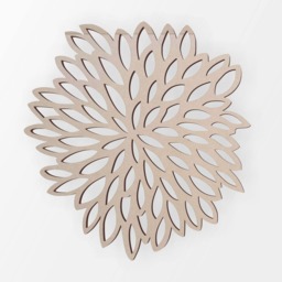 Unfinished Wooden Flower Cutout Mdf Wall Art Decor - thumbnail 3