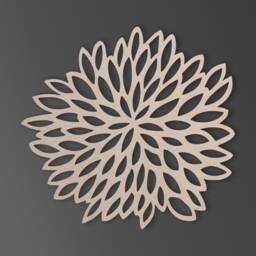 Unfinished Wooden Flower Cutout Mdf Wall Art Decor - thumbnail 2