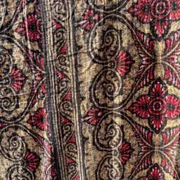 Vintage Indian Kantha Quilt Handmade Reversible Cotton Blanket - thumbnail 2