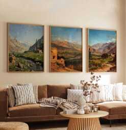 Set Of 3 Afghanistan Posters, Prints, Travel Wall Art Set, Vintage Afghan Decor - thumbnail 1