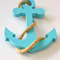 Wooden Anchor - Beach Decore Nautical Anchor Wedding Home Decor - thumbnail 2