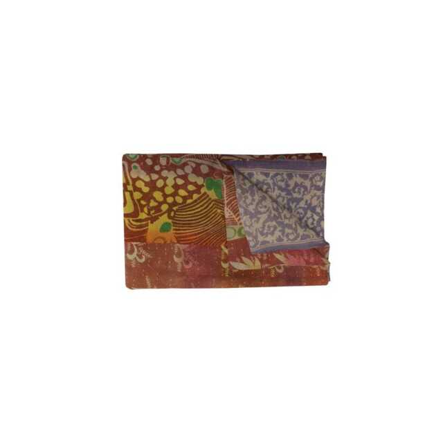 Handmade Vintage Kantha Quilt Indian Cotton Throw Blanket - 56x80 Inches - image 1