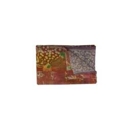 Handmade Vintage Kantha Quilt Indian Cotton Throw Blanket - 56x80 Inches - thumbnail 1