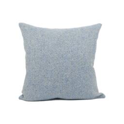 Zoffany - Banyan Soft Blue Rustic Chunky-Knit Herringbone Weave Cushion Cover Handmade Throw Pillow Designer Home D??cor - thumbnail 2