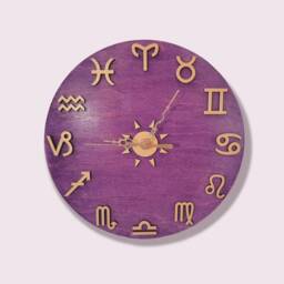 Astrology Sign Wall Clock - Astrological Witchy Decor Metaphysical - thumbnail 1