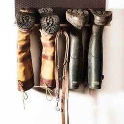 Welly Rack & Boot Jack Gift Set, Wooden Storage, Personalisation Option, Mother's Day - thumbnail 2