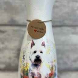 West Highland Terrier Gifts, Westie Vase, Westhighland Coasters, Plant Pot - thumbnail 2