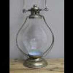 Vintage Candle Holder Lantern - Rustic Deocrative Glass Holder. Hanging Or Free Standing - thumbnail 3