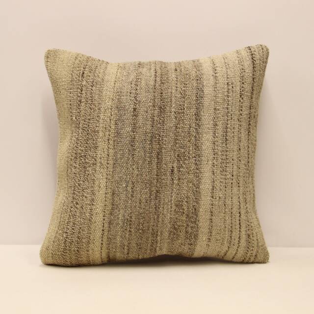 Kilim Pillow, Sofa Pillow Boho Pillow, Handmade Pillow, 18x18 in 45x45 cm Minimalist Decorative Pillow, Cushion Cover Throw Pillow 4Kbf-642 - image 1