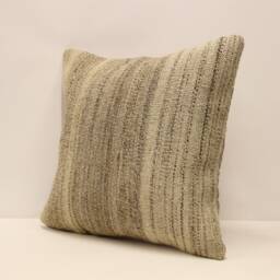Kilim Pillow, Sofa Pillow Boho Pillow, Handmade Pillow, 18x18 in 45x45 cm Minimalist Decorative Pillow, Cushion Cover Throw Pillow 4Kbf-642 - thumbnail 3