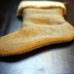 The Classic Cream Line - Set Of Four - 4 Burlap Stockings, Christmas Stockings - thumbnail 2