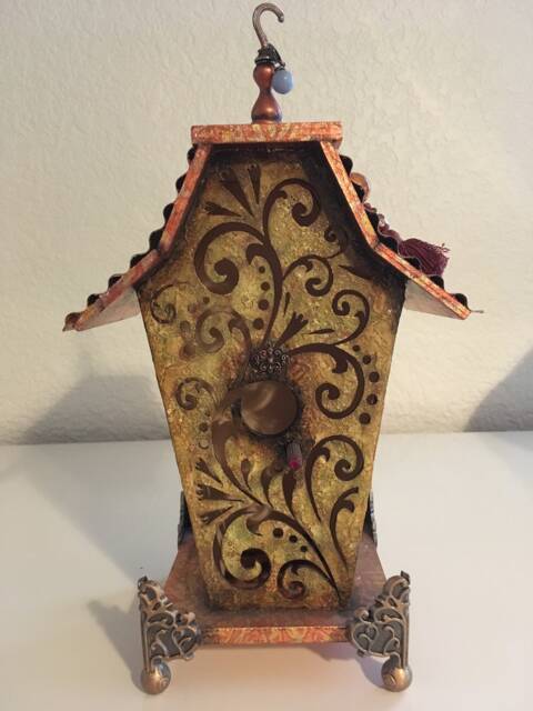 Cut Out Spirit - Angel House.mixed Media By Tazz. Created To Let Your Angels Know They Are Welcome.genuine Angelite Bead Included - image 1