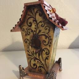 Cut Out Spirit - Angel House.mixed Media By Tazz. Created To Let Your Angels Know They Are Welcome.genuine Angelite Bead Included - thumbnail 2