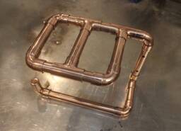Solid Copper Industrial Toilet Paper Roll Holder - Holds Spare Roll Or Phone