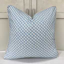 Cushions Made in Fermoie Ruffle Blue Cotton Decorative Sofa Throw Pillow Cover - thumbnail 2