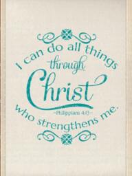 I Can Do All Things-English, Code 266, Christian Wall Decal - thumbnail 2