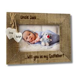 Will You Be My Godmother/Godfather Godparents Photo Frame - Engraved Personalised Picture 6x4 - thumbnail 2