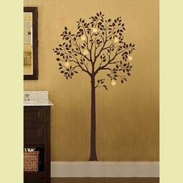 Large Fruit Tree Stencil - Reusable Wall Stencils For Diy Decor - thumbnail 2