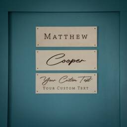 Home Decor, Personalized Gifts For Wall Leather Sign, Custom Sign Living Room, Dining Company Logo Sign - thumbnail 1