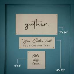 Home Decor, Personalized Gifts For Wall Leather Sign, Custom Sign Living Room, Dining Company Logo Sign - thumbnail 4