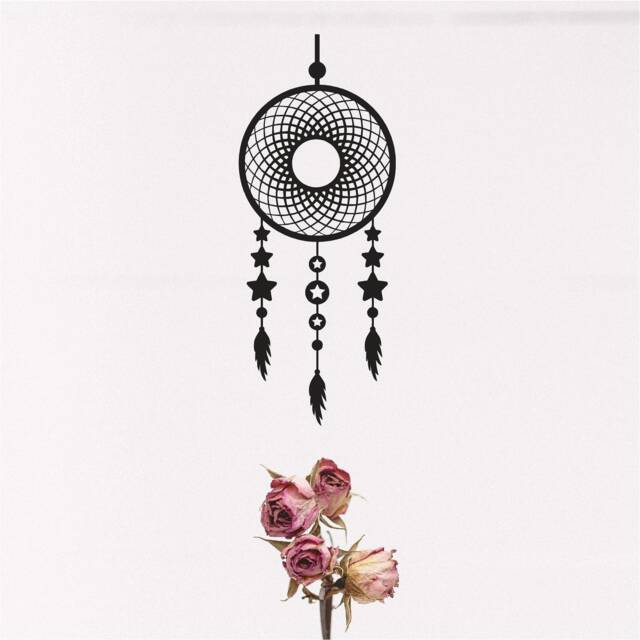 Dream Catcher Vinyl Wall Art, Decal, Sticker, Transfer, Mural, Removable, Decoration, Interior, Exterior, Peel & Stick, Full - 0877 - image 1
