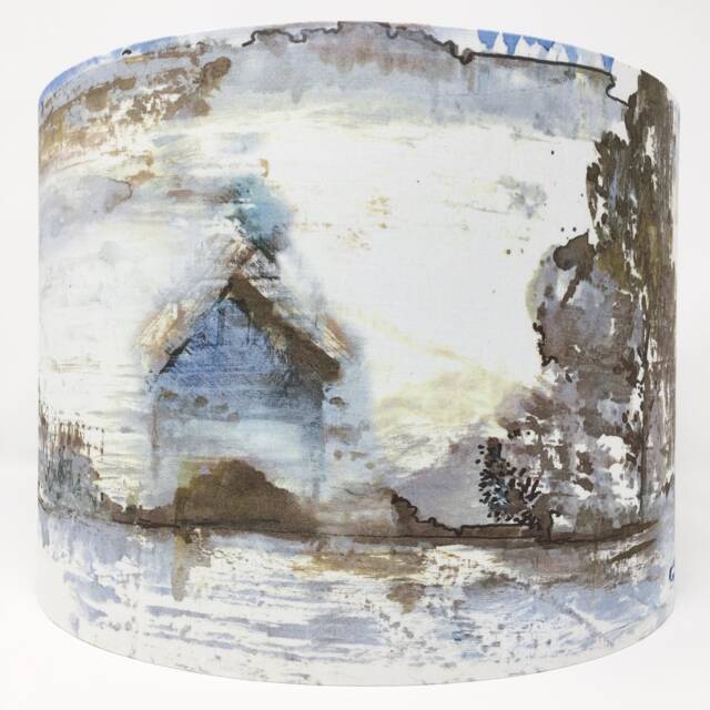 Tuscany Landscape Lampshade Italian Countryside Scene - image 1