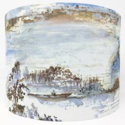 Tuscany Landscape Lampshade Italian Countryside Scene - thumbnail 3